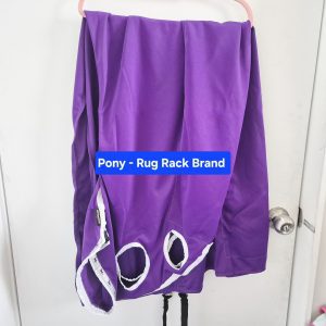PURPLE PULL ON HOOD - PONY