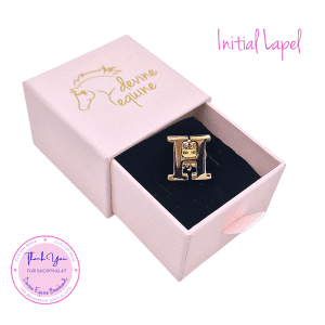 INITIAL LAPEL - GOLD