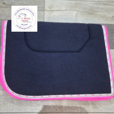 Saddle Pad - Navy Pink