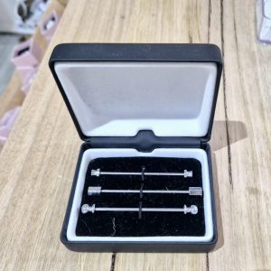 Silver Tie Pin x3 Pack