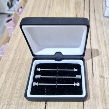 Silver Tie Pin x3 Pack