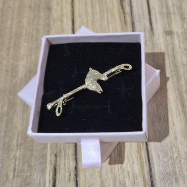 Gold Horse Head Stock Pin