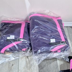 MINI SIZE KERSEY WOOL RUG Purple Pink Binding