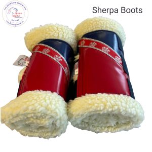 Sherpa Boots - RED/NAVY Crowns