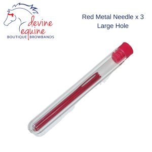 RED Metal Needles x 3