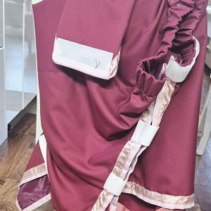 Burgundy, Light Pink & Rose Gold Binding 3'6"